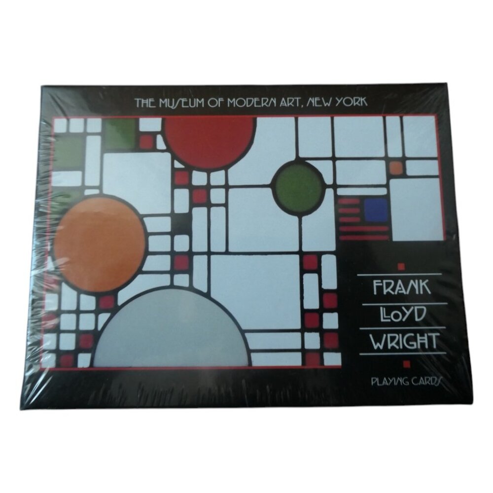 Museum of Modern Art-Frank Lloyd Wright playing card sets-New factory sealed.